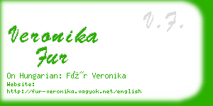 veronika fur business card